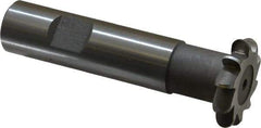 Whitney Tool Co. - 1/8" Radius, 1/4" Circle Diam, 1-1/4" Cutter Diam, Shank Connection, Convex Radius Cutter - 3/4" Shank Diam, 3-1/2" OAL, High Speed Steel, Uncoated, Profile Ground, 10 Teeth, Weldon Flat - Exact Tool & Supply