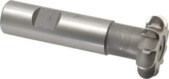 Whitney Tool Co. - 3/16" Radius, 3/8" Circle Diam, 1-3/8" Cutter Diam, Shank Connection, Convex Radius Cutter - 3/4" Shank Diam, 3-1/2" OAL, High Speed Steel, Uncoated, Profile Ground, 10 Teeth, Weldon Flat - Exact Tool & Supply