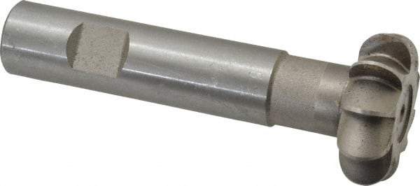 Whitney Tool Co. - 1/4" Radius, 1/2" Circle Diam, 1-1/2" Cutter Diam, Shank Connection, Convex Radius Cutter - 3/4" Shank Diam, 4" OAL, High Speed Steel, Uncoated, Profile Ground, 10 Teeth, Weldon Flat - Exact Tool & Supply