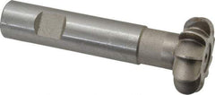Whitney Tool Co. - 1/4" Radius, 1/2" Circle Diam, 1-1/2" Cutter Diam, Shank Connection, Convex Radius Cutter - 3/4" Shank Diam, 4" OAL, High Speed Steel, Uncoated, Profile Ground, 10 Teeth, Weldon Flat - Exact Tool & Supply
