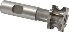 Whitney Tool Co. - 3/16" Radius, 3/8" Circle Diam, 1-3/8" Cutter Diam, 3/4" Cutting Width, Shank Connection, Concave Radius Cutter - 3/4" Shank Diam, 3-1/2" OAL, High Speed Steel, Uncoated, Profile Ground, 8 Teeth, Weldon Flat - Exact Tool & Supply