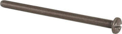 Value Collection - M5x0.80 Metric Coarse, 80mm Length Under Head Slotted Drive Machine Screw - Pan Head, Grade 316 & A4 Stainless Steel, Uncoated, Without Washer - Exact Tool & Supply