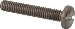 Value Collection - M6x1.00 Metric Coarse, 35mm Length Under Head Slotted Drive Machine Screw - Pan Head, Grade 316 & A4 Stainless Steel, Uncoated, Without Washer - Exact Tool & Supply