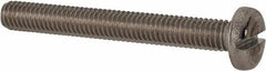 Value Collection - M6x1.00 Metric Coarse, 40mm Length Under Head Slotted Drive Machine Screw - Pan Head, Grade 316 & A4 Stainless Steel, Uncoated, Without Washer - Exact Tool & Supply