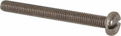 Value Collection - M6x1.00 Metric Coarse, 60mm Length Under Head Slotted Drive Machine Screw - Pan Head, Grade 316 & A4 Stainless Steel, Uncoated, Without Washer - Exact Tool & Supply