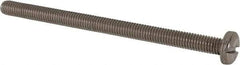 Value Collection - M6x1.00 Metric Coarse, 90mm Length Under Head Slotted Drive Machine Screw - Pan Head, Grade 316 & A4 Stainless Steel, Uncoated, Without Washer - Exact Tool & Supply