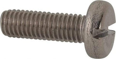 Value Collection - M8x1.25 Metric Coarse, 25mm Length Under Head Slotted Drive Machine Screw - Pan Head, Grade 316 & A4 Stainless Steel, Uncoated, Without Washer - Exact Tool & Supply