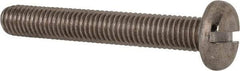 Value Collection - M8x1.25, 55mm Length Under Head Slotted Drive Machine Screw - Pan Head, Grade 316 & A4 Stainless Steel, Uncoated, Without Washer - Exact Tool & Supply