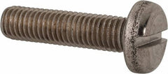 Value Collection - M10x1.50 Metric Coarse, 40mm Length Under Head Slotted Drive Machine Screw - Pan Head, Grade 316 & A4 Stainless Steel, Uncoated, Without Washer - Exact Tool & Supply