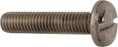 Value Collection - M10x1.50, 45mm Length Under Head Slotted Drive Machine Screw - Pan Head, Grade 316 & A4 Stainless Steel, Uncoated, Without Washer - Exact Tool & Supply
