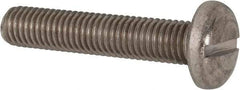 Value Collection - M10x1.50 Metric Coarse, 50mm Length Under Head Slotted Drive Machine Screw - Pan Head, Grade 316 & A4 Stainless Steel, Uncoated, Without Washer - Exact Tool & Supply