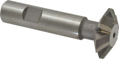 Whitney Tool Co. - 1-3/8° 1-3/8" Cut Diam, 7/16" Cut Width, 5/8" Shank, Carbide-Tipped Double-Angle Cutter - Exact Tool & Supply