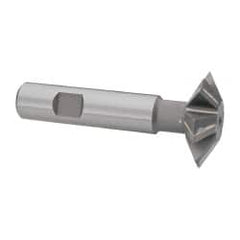 Whitney Tool Co. - 1-1/2° 1-1/2" Cut Diam, 1/2" Cut Width, 5/8" Shank, Carbide-Tipped Double-Angle Cutter - Exact Tool & Supply