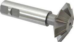 Whitney Tool Co. - 2-1/4° 2-1/4" Cut Diam, 3/4" Cut Width, 7/8" Shank, Carbide-Tipped Double-Angle Cutter - Exact Tool & Supply