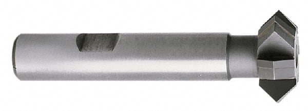 Whitney Tool Co. - 2-1/4° 2-1/4" Cut Diam, 3/4" Cut Width, 7/8" Shank, Carbide-Tipped Double-Angle Cutter - Exact Tool & Supply