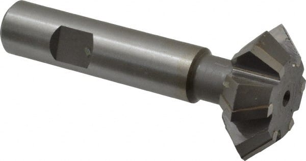 Whitney Tool Co. - 1-1/2° 1-1/2" Cut Diam, 9/16" Cut Width, 5/8" Shank, Carbide-Tipped Double-Angle Cutter - Exact Tool & Supply