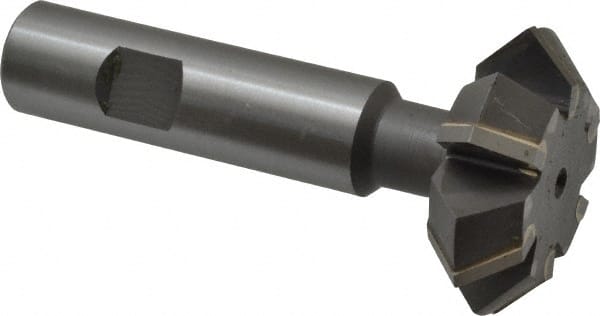 Whitney Tool Co. - 1-7/8° 1-7/8" Cut Diam, 5/8" Cut Width, 3/4" Shank, Carbide-Tipped Double-Angle Cutter - Exact Tool & Supply
