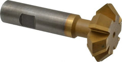 Whitney Tool Co. - 1-7/8° 1-7/8" Cut Diam, 5/8" Cut Width, 3/4" Shank, Carbide-Tipped Double-Angle Cutter - Exact Tool & Supply