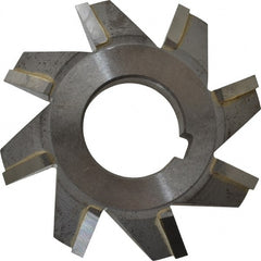 Whitney Tool Co. - 2-3/4° 2-3/4" Cut Diam, 1/2" Cut Width, 1" Arbor, Carbide-Tipped Double-Angle Cutter - Exact Tool & Supply