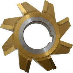 Whitney Tool Co. - 2-3/4° 2-3/4" Cut Diam, 1/2" Cut Width, 1" Arbor, Carbide-Tipped Double-Angle Cutter - Exact Tool & Supply