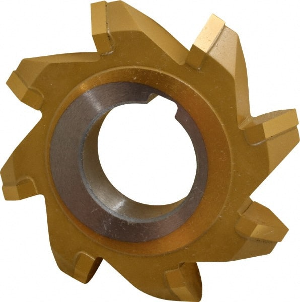 Whitney Tool Co. - 2-3/4° 2-3/4" Cut Diam, 1/2" Cut Width, 1" Arbor, Carbide-Tipped Double-Angle Cutter - Exact Tool & Supply