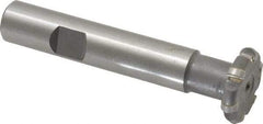 Whitney Tool Co. - 3/32" Radius, 3/16" Circle Diam, 7/8" Cutter Diam, Shank Connection, Convex Radius Cutter - 1/2" Shank Diam, 3" OAL, Carbide-Tipped, Uncoated, Profile Ground, 6 Teeth, Weldon Flat - Exact Tool & Supply