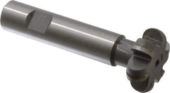 Whitney Tool Co. - 1/4" Radius, 1/2" Circle Diam, 1-1/2" Cutter Diam, Shank Connection, Convex Radius Cutter - 3/4" Shank Diam, 4" OAL, Carbide-Tipped, Uncoated, Profile Ground, 6 Teeth, Weldon Flat - Exact Tool & Supply