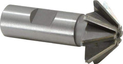 Whitney Tool Co. - 1-1/2" Diam x 1/2" Width of Cut, 45° Included Angle, Shank Connection, Carbide Tipped Single Angle Cutter - 3/4" Shank Diam, 2-3/4" Overall Length, Right Hand Cut, Uncoated - Exact Tool & Supply