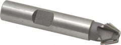 Whitney Tool Co. - 1/2" Diam x 7/32" Width of Cut, 60° Included Angle, Shank Connection, Carbide Tipped Single Angle Cutter - 3/8" Shank Diam, 2-1/8" Overall Length, Right Hand Cut, Uncoated - Exact Tool & Supply