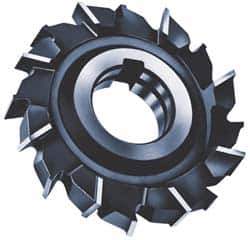 Made in USA - 6" Diam x 7/32" Width of Cut, 24 Teeth, High Speed Steel Side Milling Cutter - Staggered Teeth, Uncoated - Exact Tool & Supply