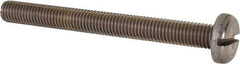 Value Collection - M10x1.50 Metric Coarse, 100mm Length Under Head Slotted Drive Machine Screw - Pan Head, Grade 316 & A4 Stainless Steel, Uncoated, Without Washer - Exact Tool & Supply