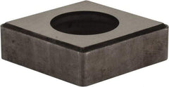 Made in USA - 3/4" Inscribed Circle, Diamond (Shape) Shim for Indexables - Carbide, 1/4" Thick, ICSN Shim Style, Negative Rake - Exact Tool & Supply