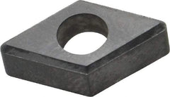 Made in USA - 1/2" Inscribed Circle, Diamond (Shape) Shim for Indexables - Carbide, 1/4" Thick, IDSN Shim Style, Negative Rake - Exact Tool & Supply