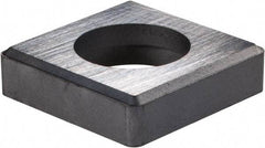 Made in USA - 3/4" Inscribed Circle, Square Shim for Indexables - Carbide, 3/16" Thick, ISSN Shim Style, Negative Rake - Exact Tool & Supply