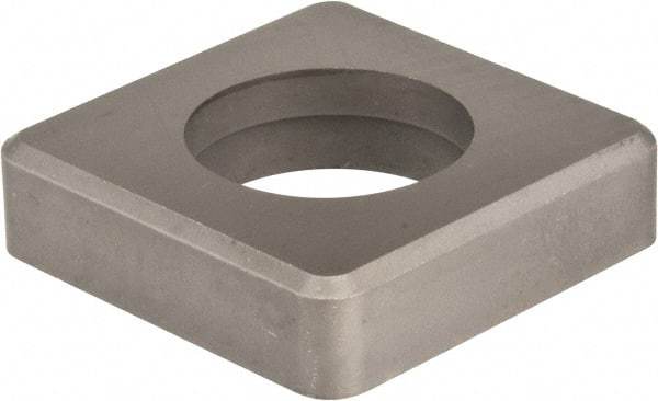 Made in USA - 1" Inscribed Circle, Square Shim for Indexables - Carbide, 1/4" Thick, ISSN Shim Style, Negative Rake - Exact Tool & Supply