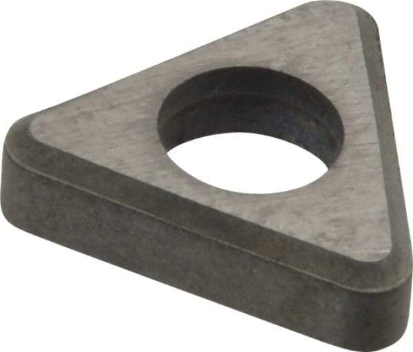 Made in USA - 3/8" Inscribed Circle, Triangle Shim for Indexables - Carbide, 1/8" Thick, ITSN Shim Style, Negative Rake - Exact Tool & Supply