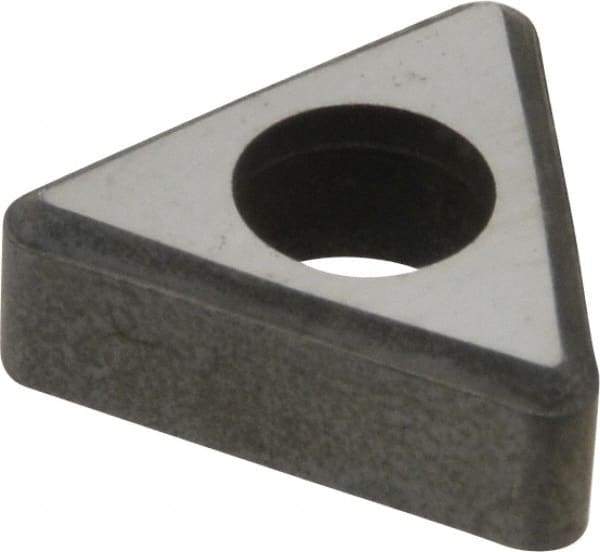 Made in USA - 3/8" Inscribed Circle, Triangle Interchangeable Head Shim for Indexables - Carbide, 3/16" Thick, ITSN Shim Style, Negative Rake - Exact Tool & Supply