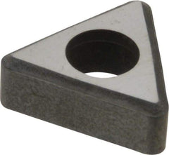 Made in USA - 3/8" Inscribed Circle, Triangle Interchangeable Head Shim for Indexables - Carbide, 3/16" Thick, ITSN Shim Style, Negative Rake - Exact Tool & Supply