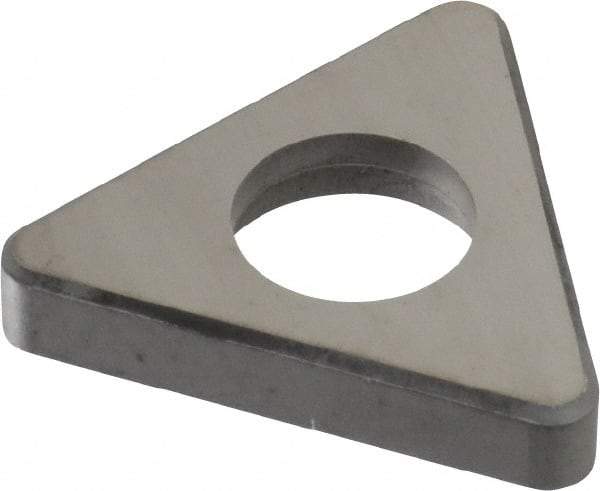 Made in USA - 3/4" Inscribed Circle, Triangle Shim for Indexables - Carbide, 3/16" Thick, ITSN Shim Style, Negative Rake - Exact Tool & Supply