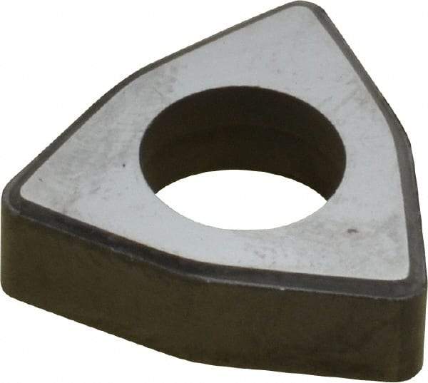 Made in USA - 1/2" Inscribed Circle, Trigon Shim for Indexables - Carbide, 3/16" Thick, IWSN Shim Style, Negative Rake - Exact Tool & Supply