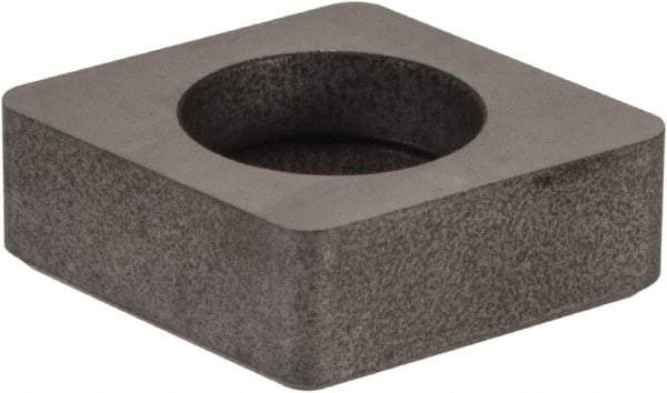 Made in USA - 1/2" Inscribed Circle, Diamond (Shape) Shim for Indexables - Carbide, 3/16" Thick, MCN Shim Style, Negative Rake - Exact Tool & Supply