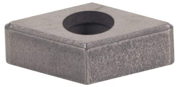 Made in USA - 1/2" Inscribed Circle, Diamond (Shape) Shim for Indexables - Carbide, 1/8" Thick, MDN Shim Style, Negative Rake - Exact Tool & Supply