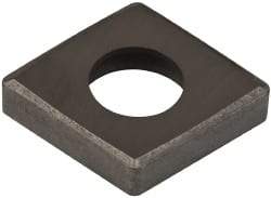 Made in USA - 1/2" Inscribed Circle, Diamond (Shape) Shim for Indexables - Carbide, 1/8" Thick, SCN Shim Style, Negative Rake - Exact Tool & Supply