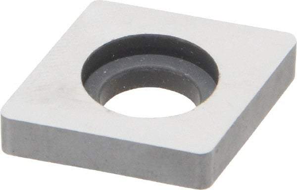 Made in USA - 3/4" Inscribed Circle, Diamond (Shape) Shim for Indexables - Carbide, 3/16" Thick, SM Shim Style, Negative Rake - Exact Tool & Supply