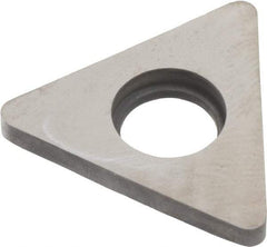Made in USA - 5/8" Inscribed Circle, Triangle Shim for Indexables - Carbide, 1/8" Thick, STN Shim Style, Negative Rake - Exact Tool & Supply