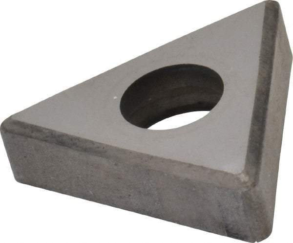 Made in USA - 1/2" Inscribed Circle, Triangle Shim for Indexables - Carbide, 3/16" Thick, TSN Shim Style, Negative Rake, Left Hand, Right Hand Cut - Exact Tool & Supply