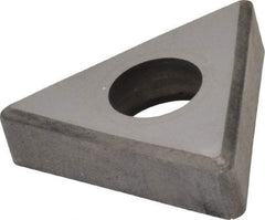 Made in USA - 1/2" Inscribed Circle, Triangle Shim for Indexables - Carbide, 3/16" Thick, TSN Shim Style, Negative Rake, Left Hand, Right Hand Cut - Exact Tool & Supply
