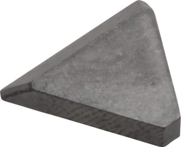 Made in USA - 3/8" Inscribed Circle, Triangle, CBT Chipbreaker for Indexables - 0.094" Thick, 0.057" Effective Width, Carbide - Exact Tool & Supply