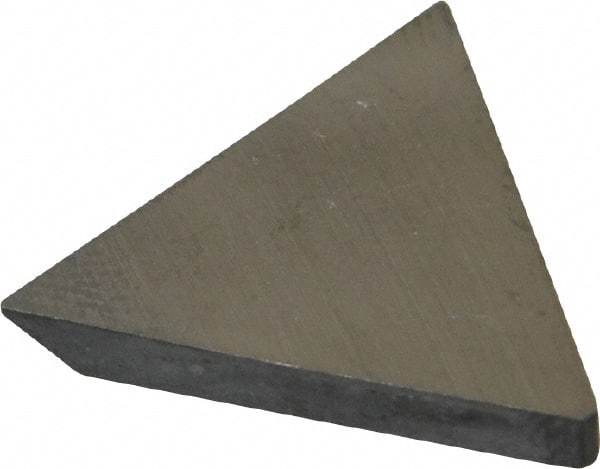 Made in USA - 1/2" Inscribed Circle, Triangle, CBT Chipbreaker for Indexables - 0.094" Thick, 0.054" Effective Width, Carbide - Exact Tool & Supply