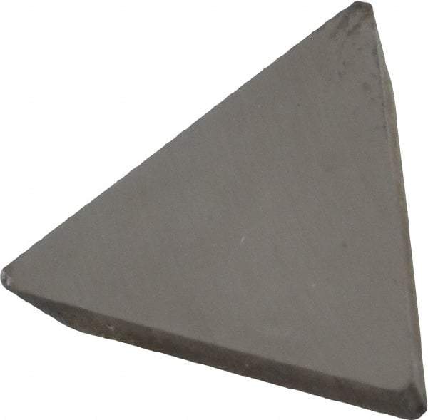 Made in USA - 1/2" Inscribed Circle, Triangle, T Chipbreaker for Indexables - Left Hand, Right Hand Cut, 0.094" Thick, 0.101" Effective Width, Carbide - Exact Tool & Supply